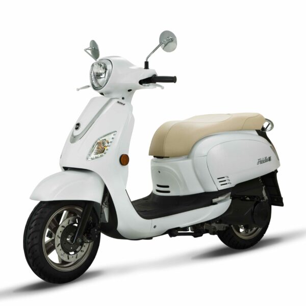 SYM Classic 200i white LH angle