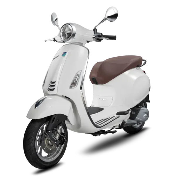 Vespa Primavera 150 ABS white LH angle