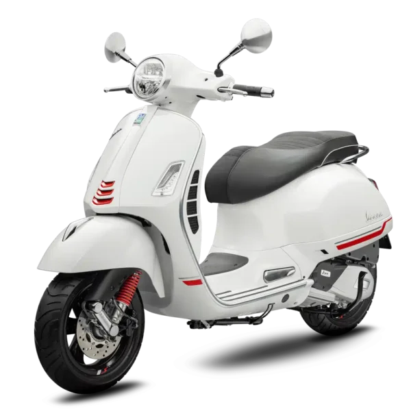 Vespa GTS 300 Super Sport BIianco Innocenza LH angle