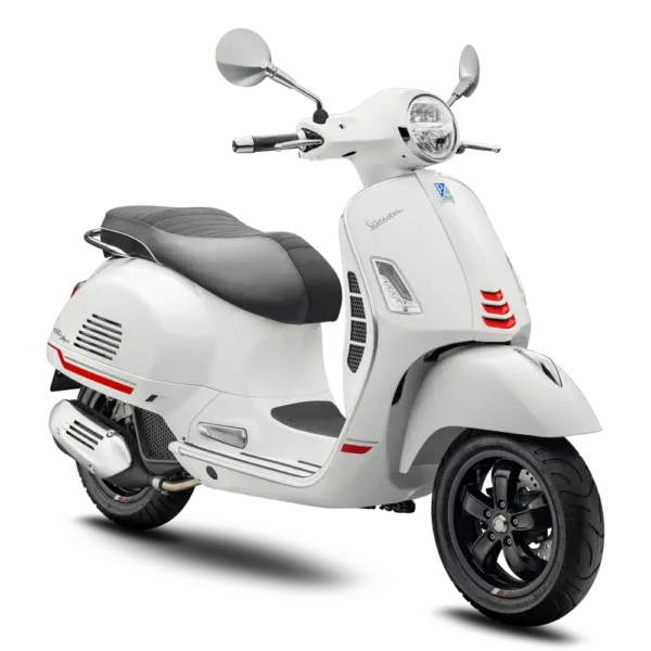 2022 Vespa GTS 300 Super Sport BIianco Innocenza RH angle