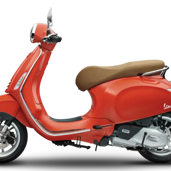 Primavera 125 iGet ABS Orange LH side