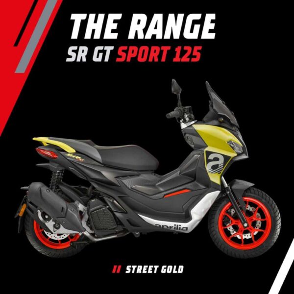 Aprilia SR GT Sport 125 Street Gold Post