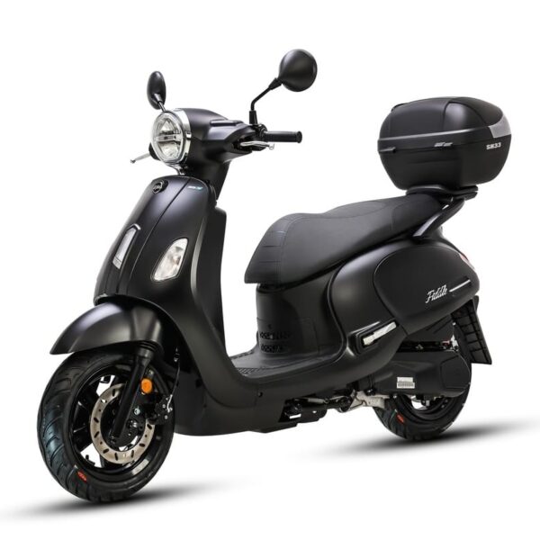 SYM Classic 125 Sport Black with Top Box