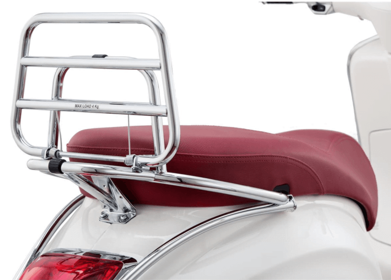 Faco Chrome Rear Luggage Rack With Flip-Up For Vespa 50 Special / 125 ET3 (Italy)