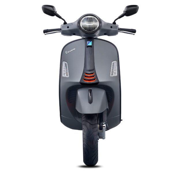 Vespa GTV 300 2025 Grey Travolgente front at Scooteria Sydney
