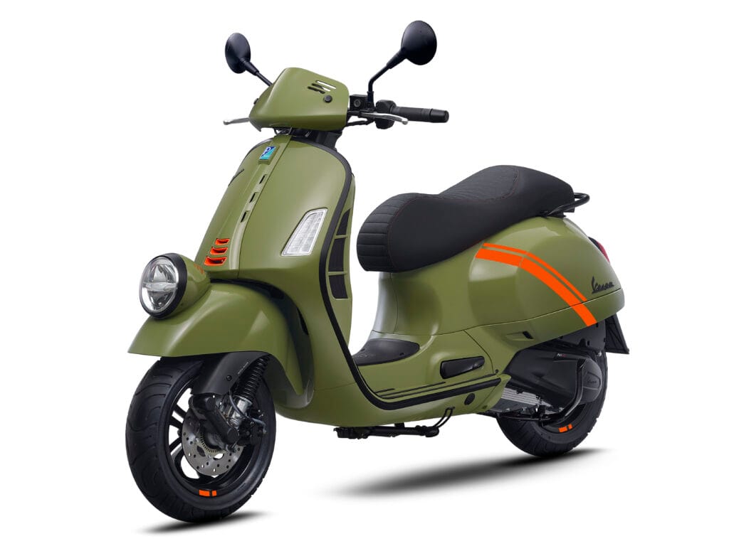Vespa GTV 300 Green Tenace LSA 2025 at Scooteria Sydney