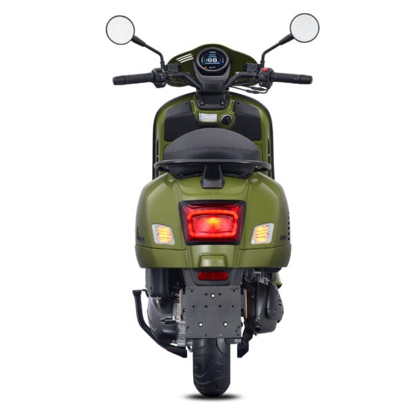 Vespa GTV 300 Green Tenace 2025 Rear at Scooteria Sydney