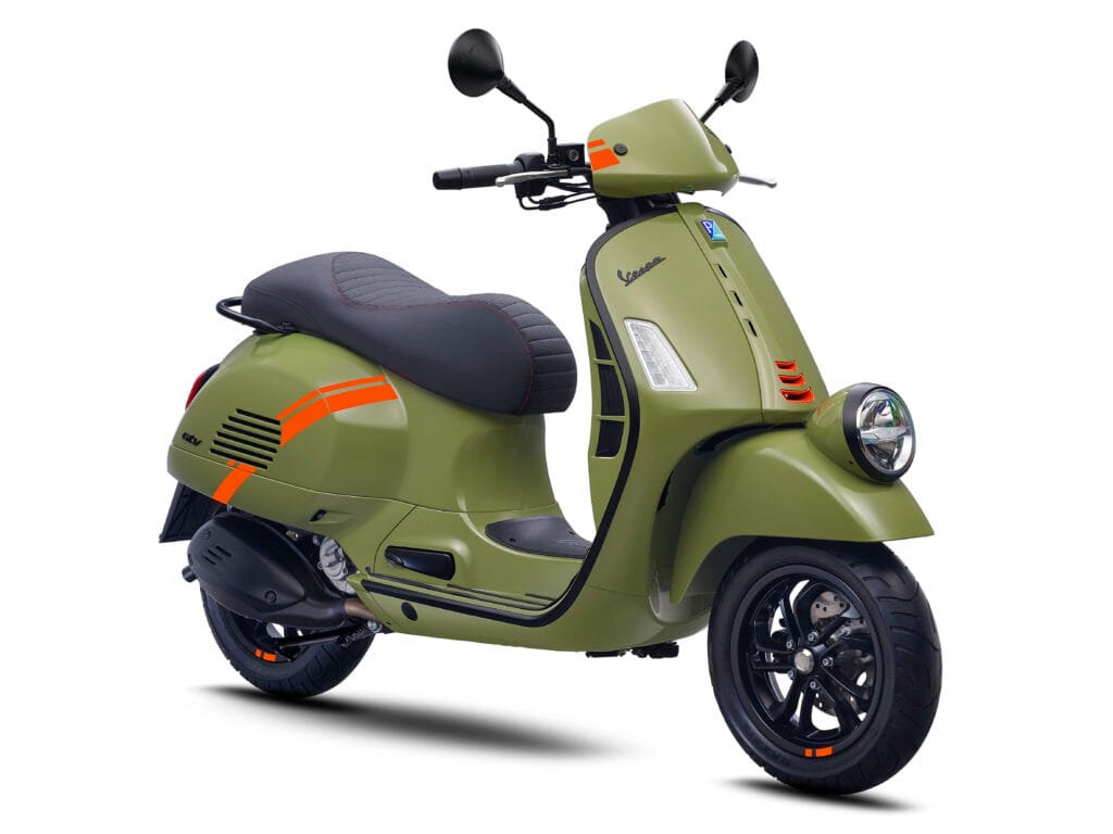 Vespa GTV 300 Green Tenace 2025 at Scooteria Sydney