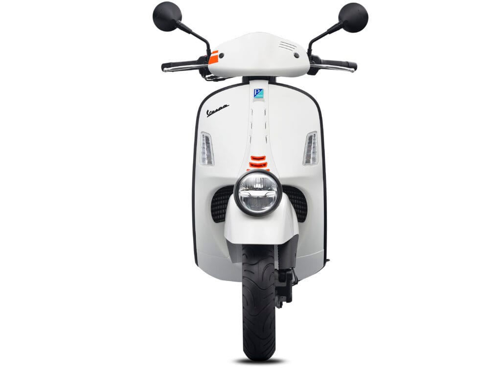 Vespa GTV 300 2025 White Bianco Innocente Front at Scooteria Sydney
