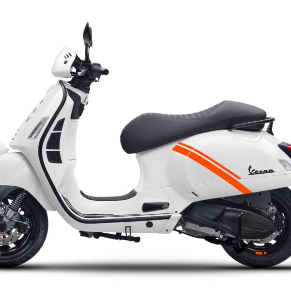 Vespa GTV 300 2025 White Bianco Innocente Left Side at Scooteria Sydney
