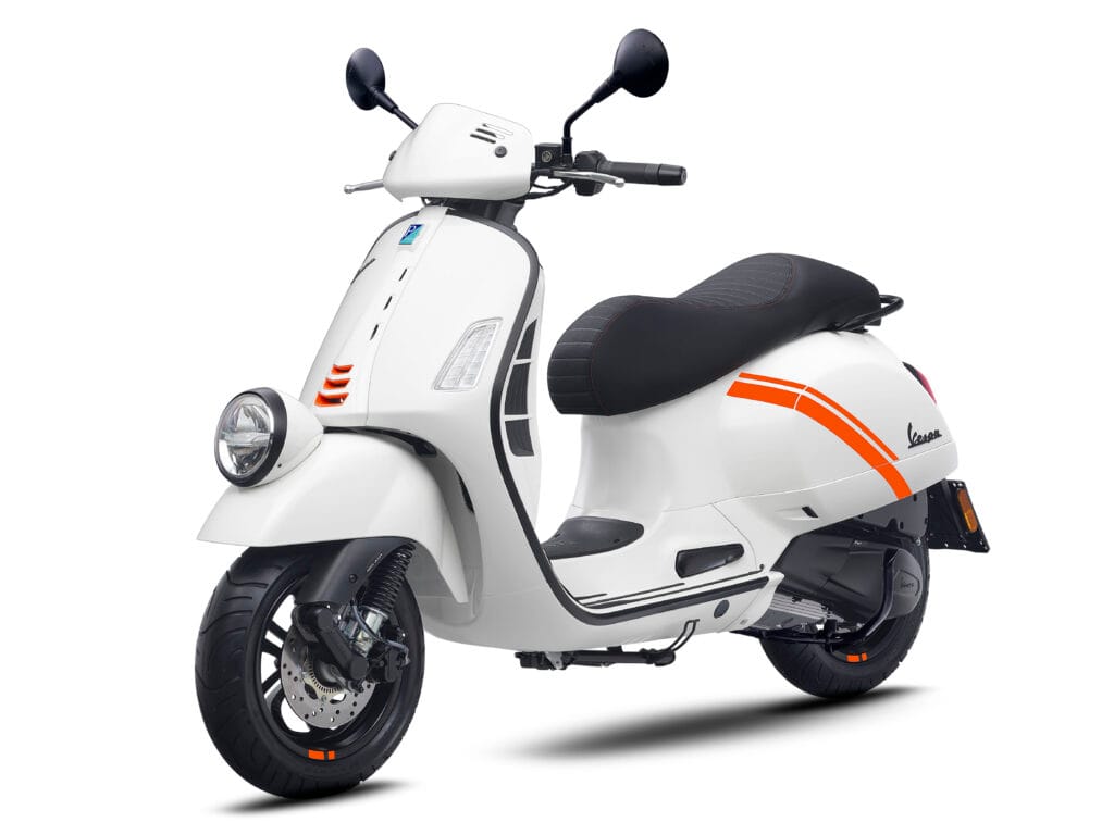 Vespa GTV 300 2025 White Bianco Innocente LSA at Scooteria Sydney