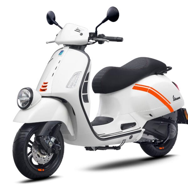 Vespa GTV 300 2025 White Bianco Innocente LSA at Scooteria Sydney