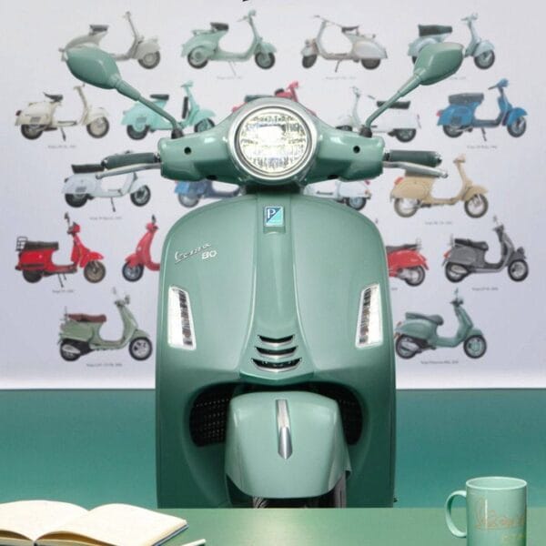 Vespa GTS300 80th anniversary front poster