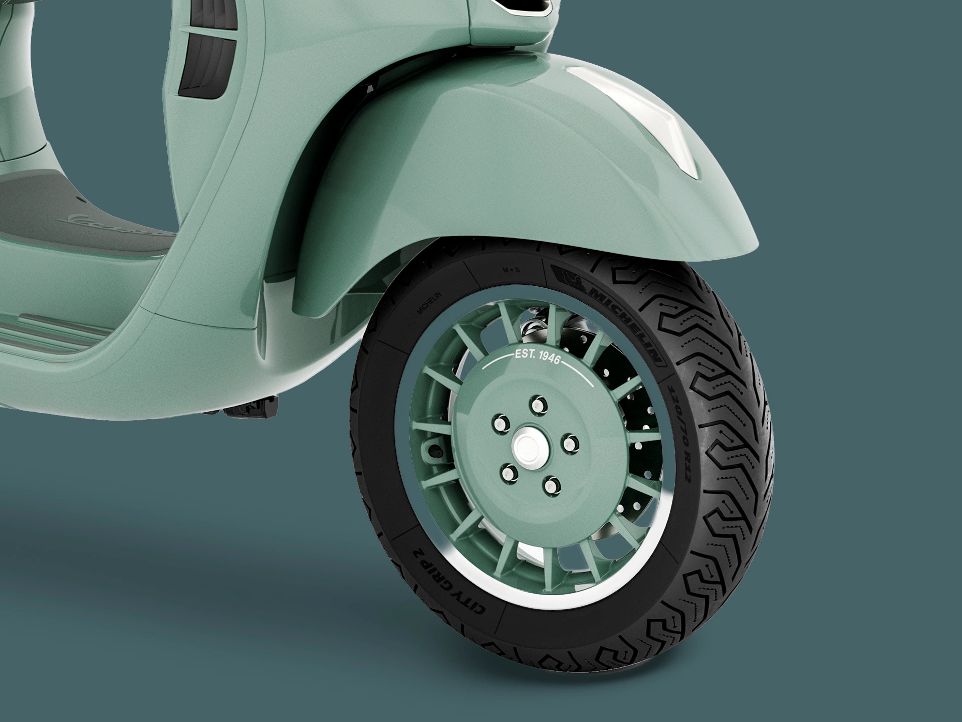 Vespa GTS 300 80th Anniversary front wheel